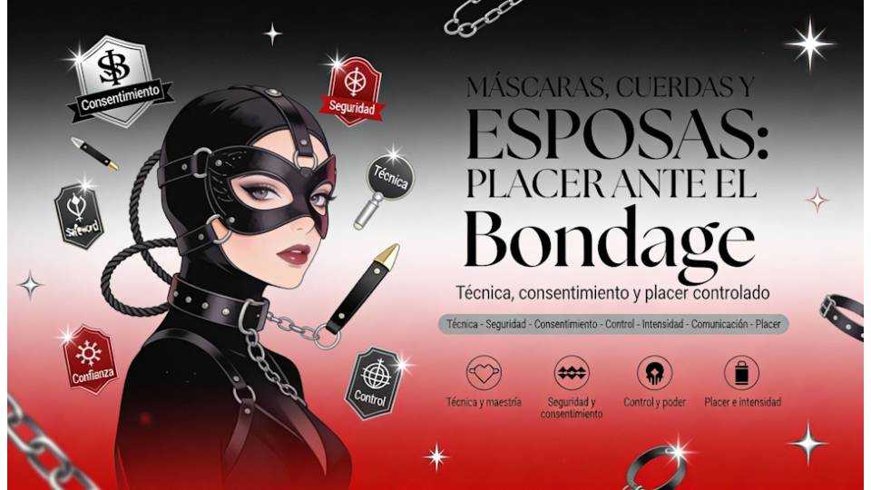 Máscaras, cuerdas y esposas: placer ante el Bondage